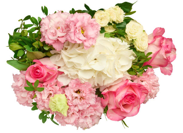istock Bouquet of flowers isolated on a white background 1410145277