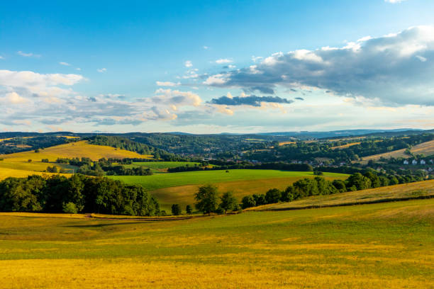 istock Summer walk through the beautiful nature of the Thuringian Forest 1410150034