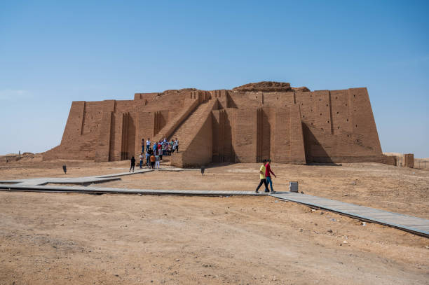 Ziggurat of Ur is a Neo-Sumerian ziggurat on the site of the ancient city of Ur near Nasiriyah, in present-day Dhi Qar Province, Iraq. The structure was built during the Early Bronze Age but had crumbled to ruins by the 6th century BC of the Neo-Babylonian period, when it was restored by King Nabonidus.