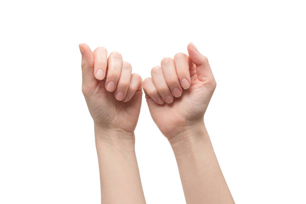 istock Woman hand isolated on a white background. 1410154941