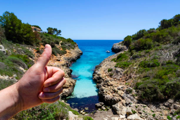 Majorca coastline on a sunny summers day