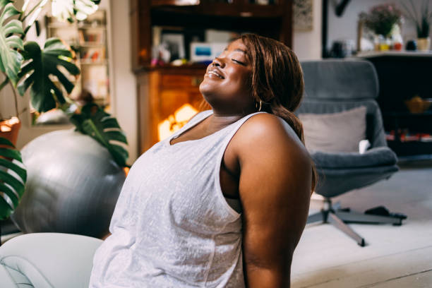 Woman Relaxing At Home