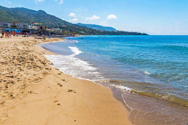 istock Cefalu beach, Cefalu town, Sicily, Italy 1410171006