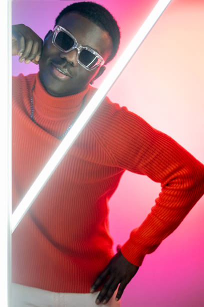 istock macho man night life fashionable bright neon light 1410177481