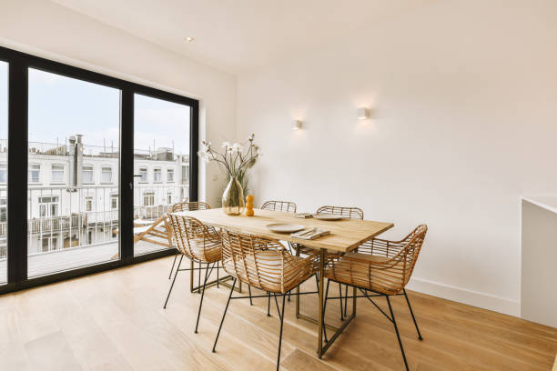 istock A dining area with access to the balcony 1410181266
