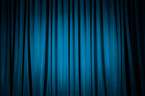 istock Stage Curtain, Blue Stage Theater Curtain 1410181860
