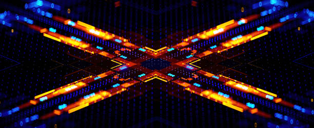 istock 3D rendering of cyberpunk AI. Circuit board. Technology background. Central Computer Processors CPU and GPU concept. Motherboard digital chip. Tech science background. 1410181912