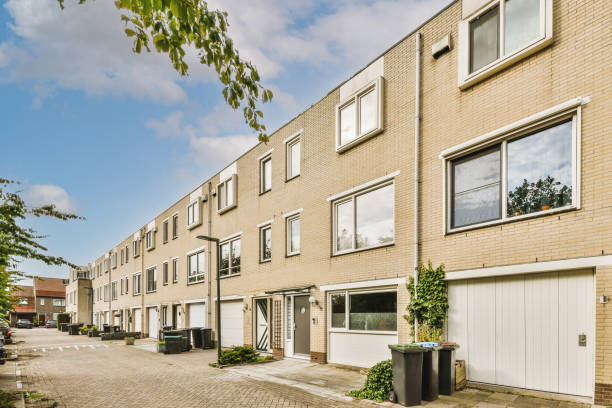 istock Three-storey residential brick house 1410185684