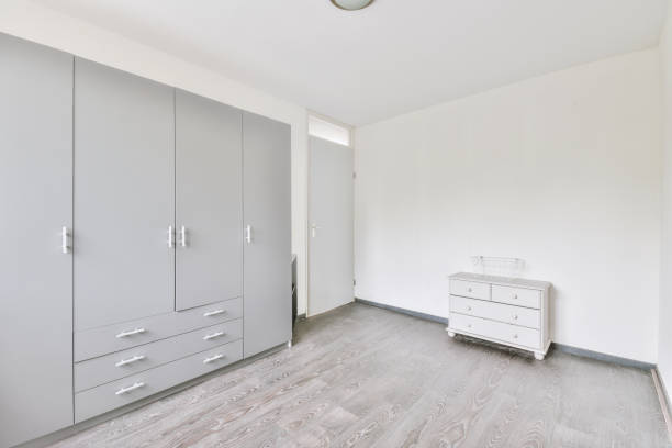 istock The interior of a spacious room with parquet floor 1410185726