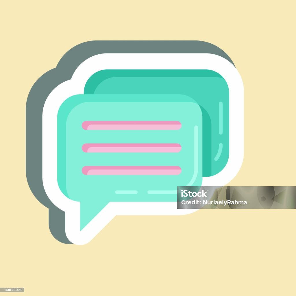 Message Design Sticker Sticker Messages Suitable For Branding Symbol Simple Design Editable ...