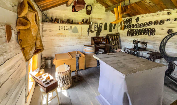 istock Ironworks shop interior in Nevada city Montana 1410196509