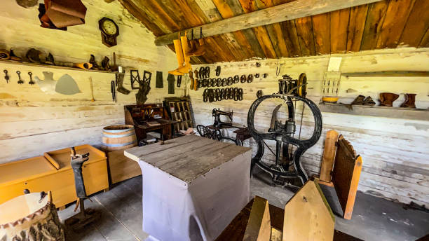 istock Ironworks shop interior in Nevada city Montana 1410196514