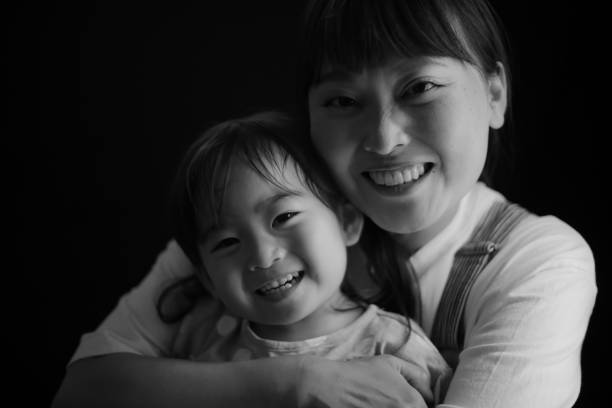 Smile parent and child