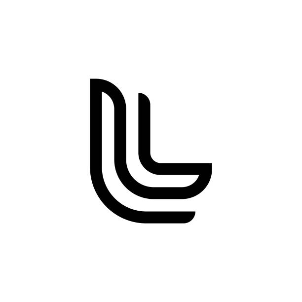 Letter L Logo set vector art illustration