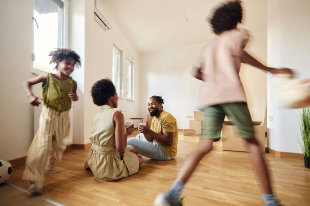 istock Fun at new apartment! 1410226981