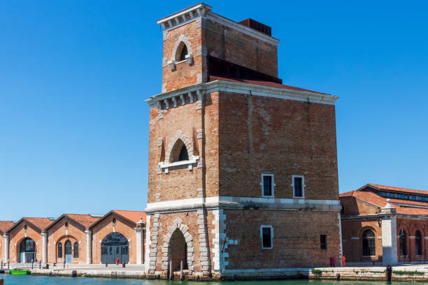 Venice Italy. 06-14-2022. Tower in arsenal in Venice Italy