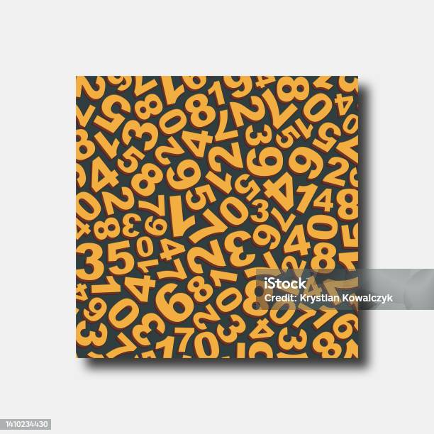 Repeating Pattern From The Numbers Background Template Stock ...