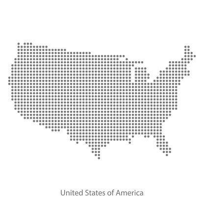 vector of the  USA map