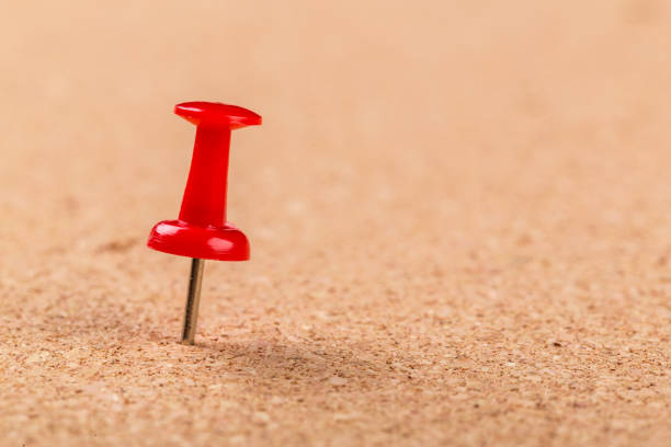 Pin board texture for background and colorful pins