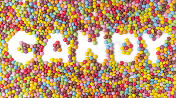 istock colorful candies in text CANDY 1410242922