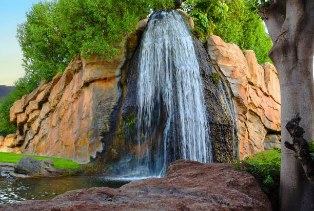 istock Waterfall in the African savannah. 1410245222