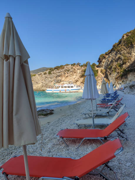 istock cruise boat at beach greece vacation 1410250112