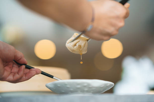 istock Korean Steamed Mandu  Dumplings 1410250971