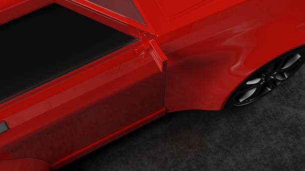 istock Sport SUV car red color model 1410254115