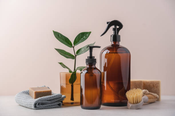 istock Zero waste aesthetic, housekeeping  cleaning equipment 1410255001