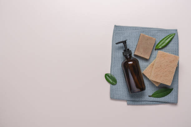 istock Zero waste aesthetic, housekeeping  cleaning equipment 1410255017