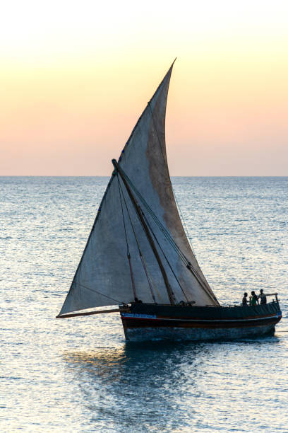 istock large african sailing dhow on the ocean with a distant blue horizon 1410255974