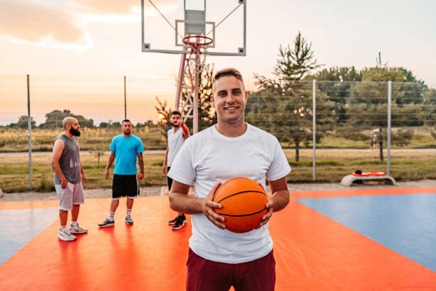 istock Basketball Player Standing On The Court 1410259624