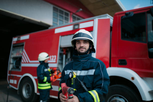 istock Firefighters organizing their equipment at the fire station 1410268076