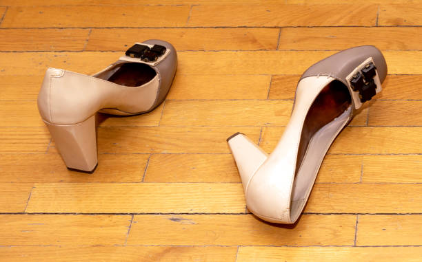 istock female patent leather shoes with heels 1410271435