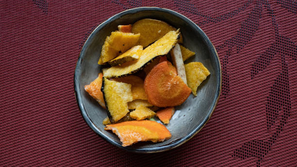 istock Top view appetizer made from pieces of dried vegetables 1410272147
