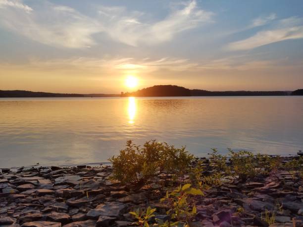 istock Sunset on Lake Monroe in Indiana 1410281137
