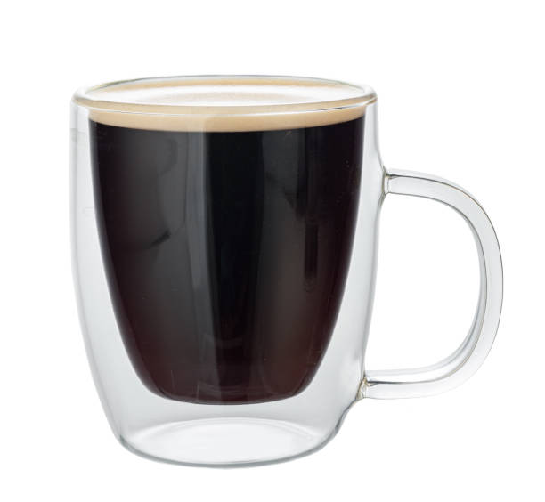 istock Glass cup of espresso coffee isolated on white 1410285619