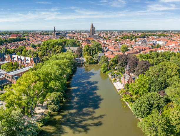 istock Minnewater lake in Bruges, Belgium 1410287861