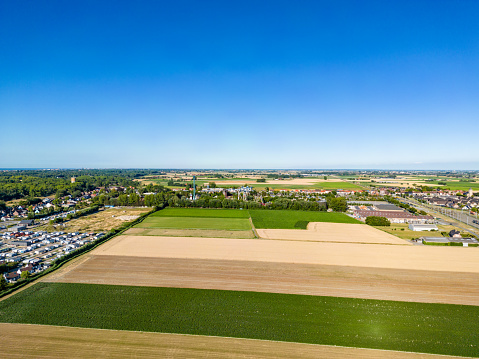 Agricultural fields in De Panne, Belgium