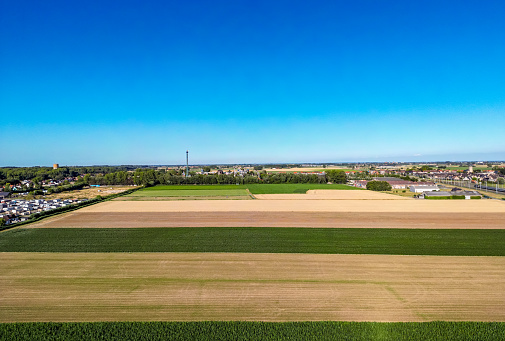 Agricultural fields in De Panne, Belgium