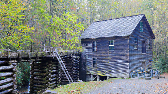 Mingus Mill - a historic grist mill - in Great Smoky Mountains National Park (Tennessee).