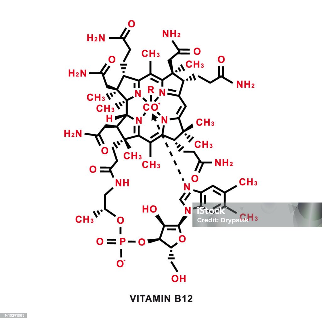 Formula Kimia Vitamin B12 Struktur Molekul Kimia Vitamin B12 Ilustrasi formula-kimia-vitamin-b12-struktur-molekul-kimia-vitamin-b12-ilustrasi