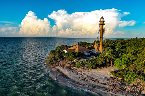 The lighthouse located on Sanibel island, west of Ft. Myers Florida
