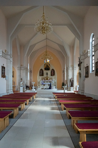 Interior of the Church of St Blaise in the ancient town of Ston, Croatia
