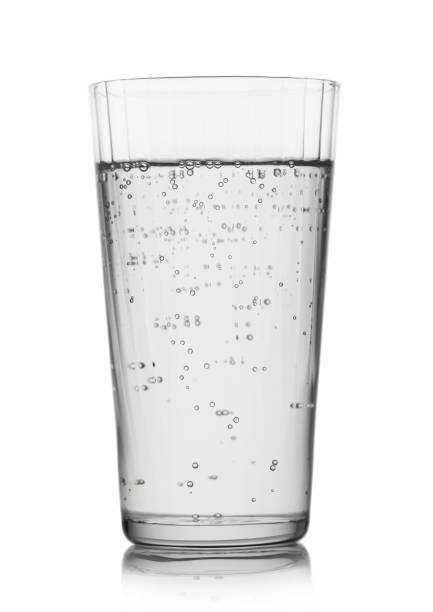 istock Sparkling mineral water with bubbles on white background. For active lifestyle. 1410307802