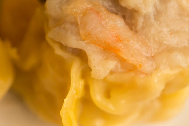 Close up view of Shumai