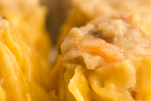 Close up view of Shumai