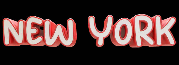istock text new york red and white color 3d illustration rendering word design 1410312278