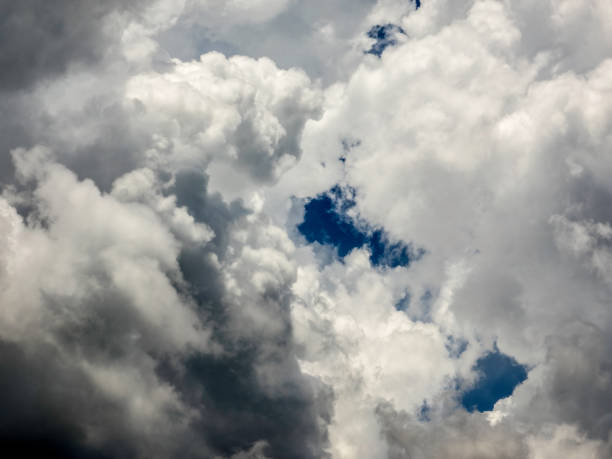 istock Brief gaps in clouds of a storm front 1410312406