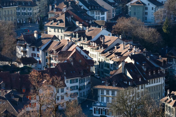 Bern, the Old Town roofs stock photo